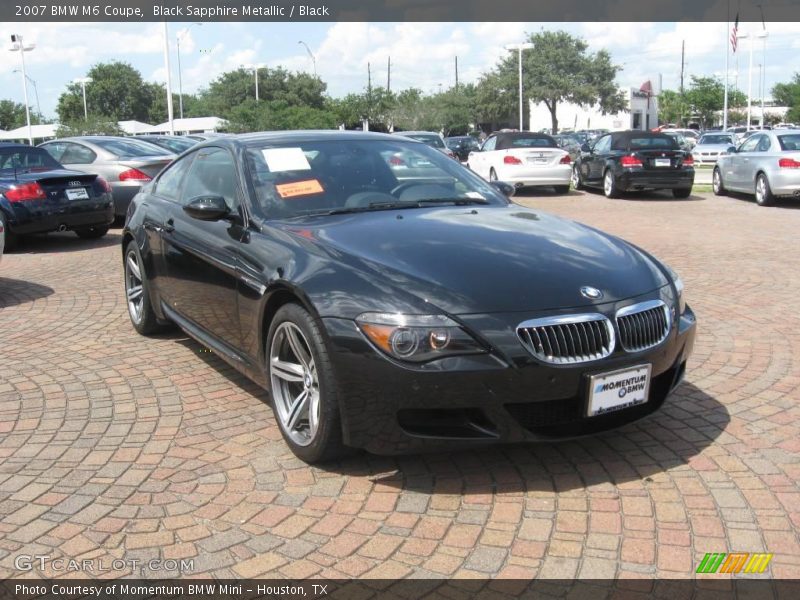 Black Sapphire Metallic / Black 2007 BMW M6 Coupe