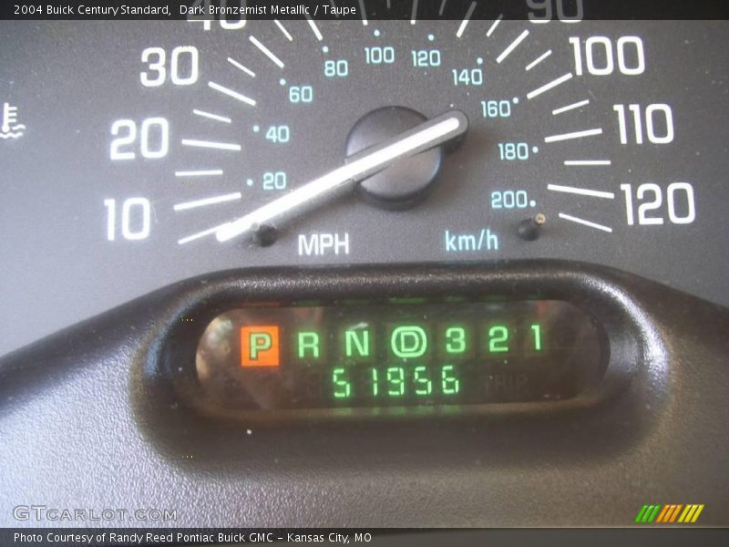 Dark Bronzemist Metallic / Taupe 2004 Buick Century Standard