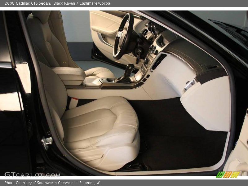 Black Raven / Cashmere/Cocoa 2008 Cadillac CTS Sedan