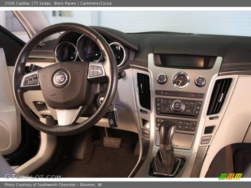Black Raven / Cashmere/Cocoa 2008 Cadillac CTS Sedan