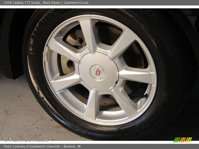 Black Raven / Cashmere/Cocoa 2008 Cadillac CTS Sedan