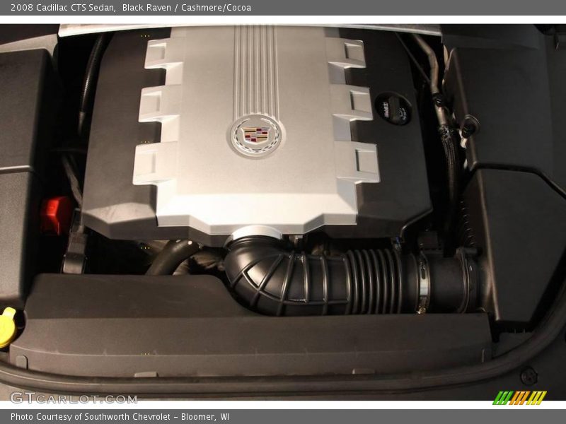 Black Raven / Cashmere/Cocoa 2008 Cadillac CTS Sedan