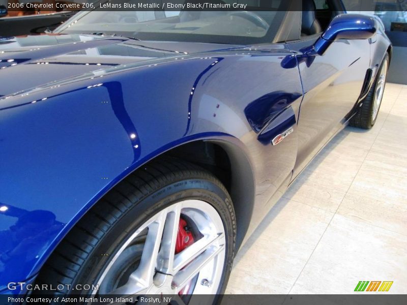 LeMans Blue Metallic / Ebony Black/Titanium Gray 2006 Chevrolet Corvette Z06