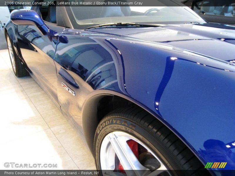 LeMans Blue Metallic / Ebony Black/Titanium Gray 2006 Chevrolet Corvette Z06