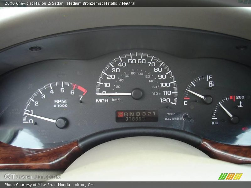 Medium Bronzemist Metallic / Neutral 2000 Chevrolet Malibu LS Sedan