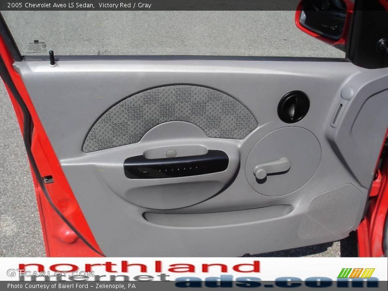Victory Red / Gray 2005 Chevrolet Aveo LS Sedan