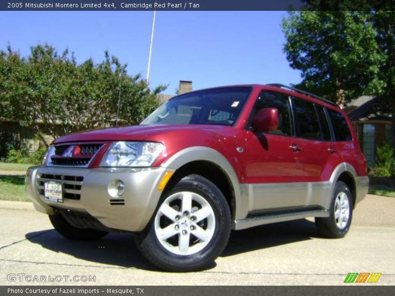 Cambridge Red Pearl / Tan 2005 Mitsubishi Montero Limited 4x4