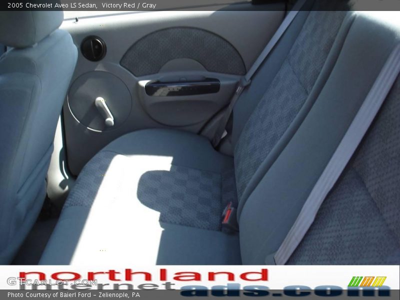 Victory Red / Gray 2005 Chevrolet Aveo LS Sedan