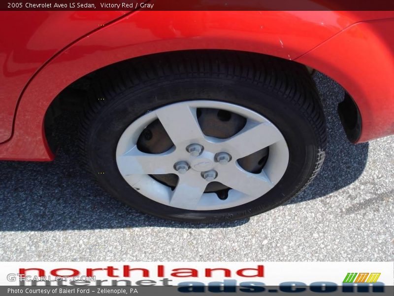 Victory Red / Gray 2005 Chevrolet Aveo LS Sedan