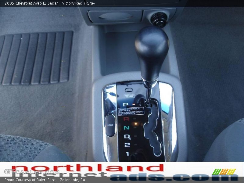 Victory Red / Gray 2005 Chevrolet Aveo LS Sedan