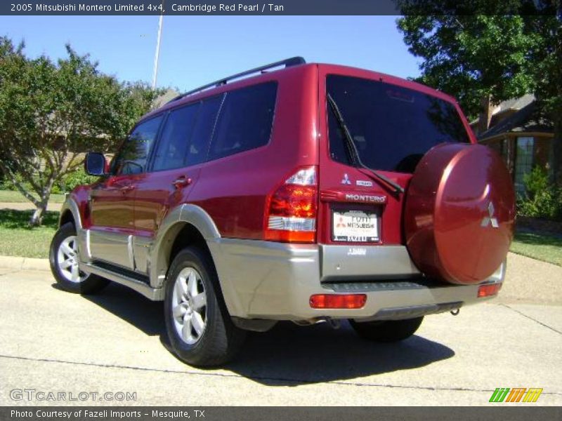 Cambridge Red Pearl / Tan 2005 Mitsubishi Montero Limited 4x4