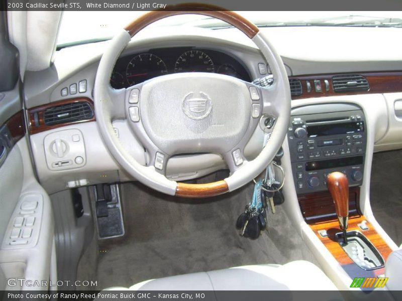 White Diamond / Light Gray 2003 Cadillac Seville STS