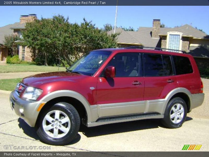 Cambridge Red Pearl / Tan 2005 Mitsubishi Montero Limited 4x4