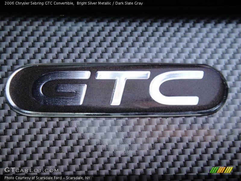 Bright Silver Metallic / Dark Slate Gray 2006 Chrysler Sebring GTC Convertible