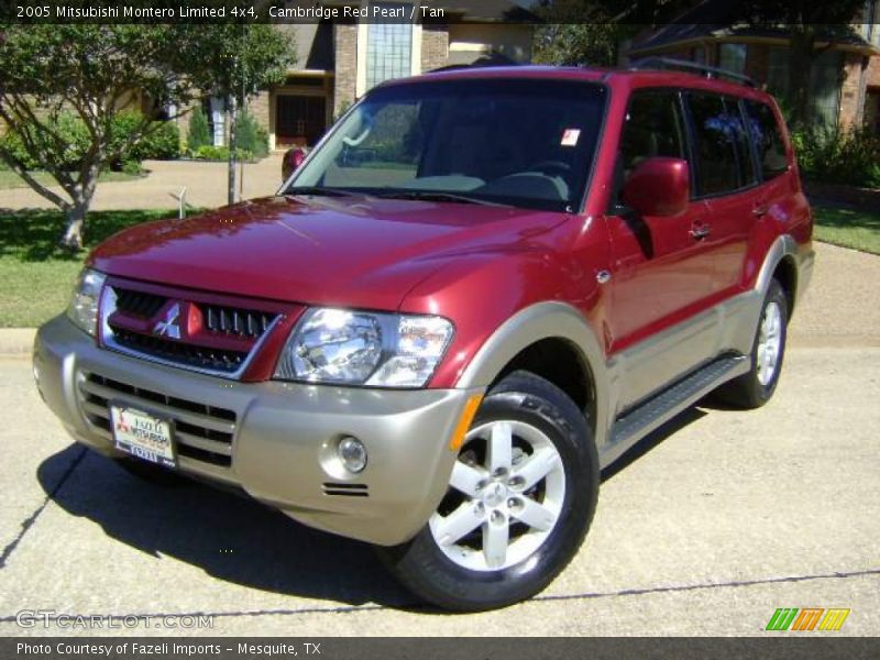 Cambridge Red Pearl / Tan 2005 Mitsubishi Montero Limited 4x4