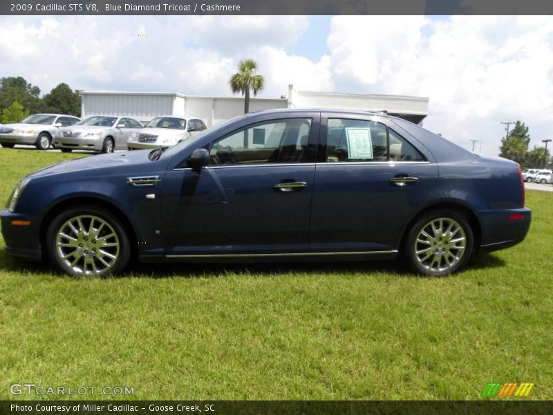 Blue Diamond Tricoat / Cashmere 2009 Cadillac STS V8