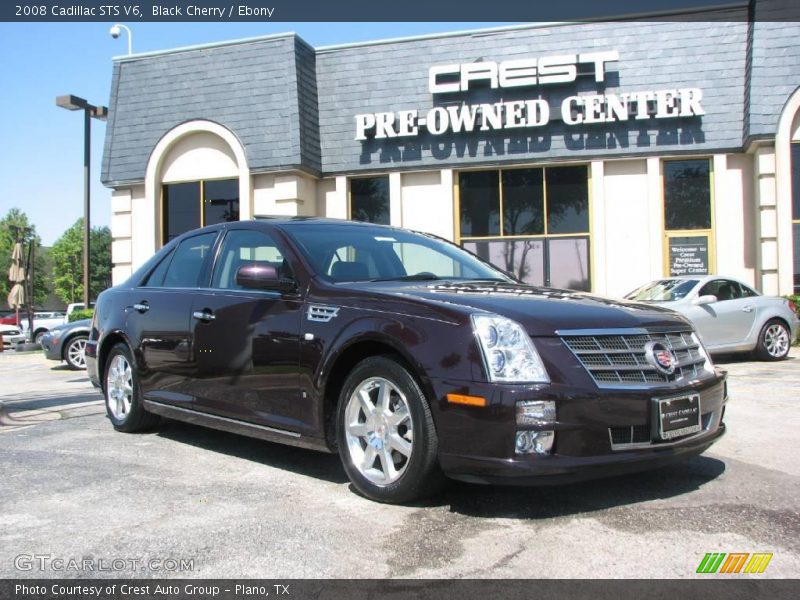 Black Cherry / Ebony 2008 Cadillac STS V6