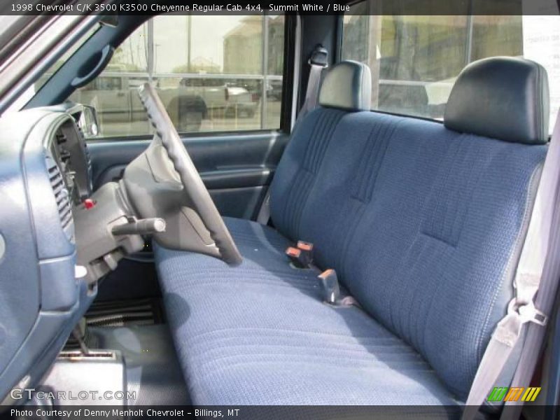 Summit White / Blue 1998 Chevrolet C/K 3500 K3500 Cheyenne Regular Cab 4x4
