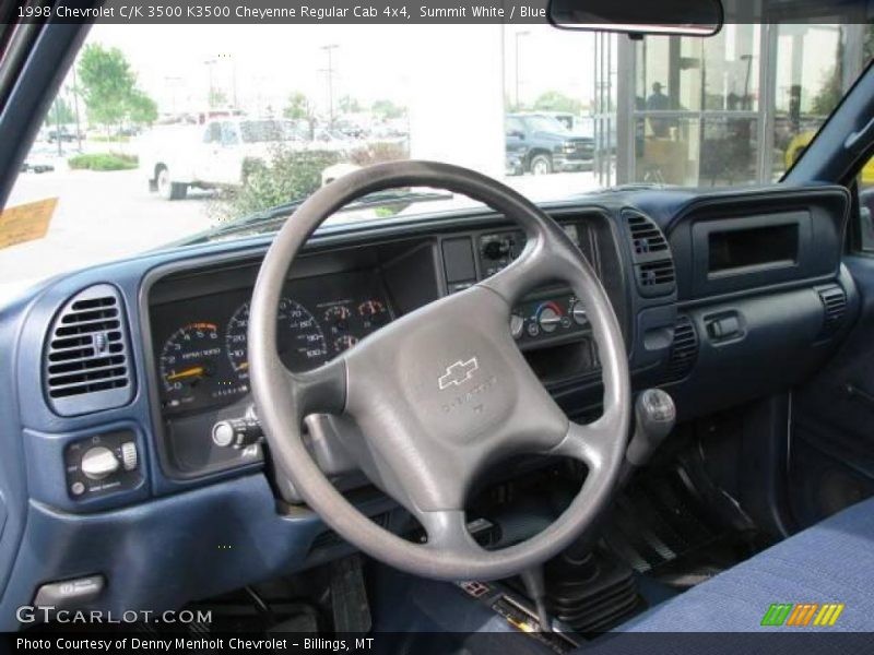 Summit White / Blue 1998 Chevrolet C/K 3500 K3500 Cheyenne Regular Cab 4x4