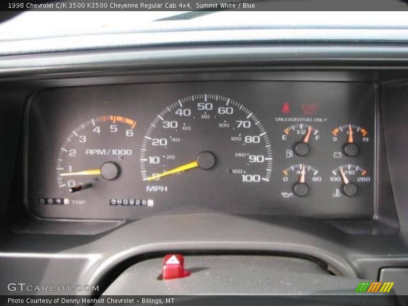 Summit White / Blue 1998 Chevrolet C/K 3500 K3500 Cheyenne Regular Cab 4x4