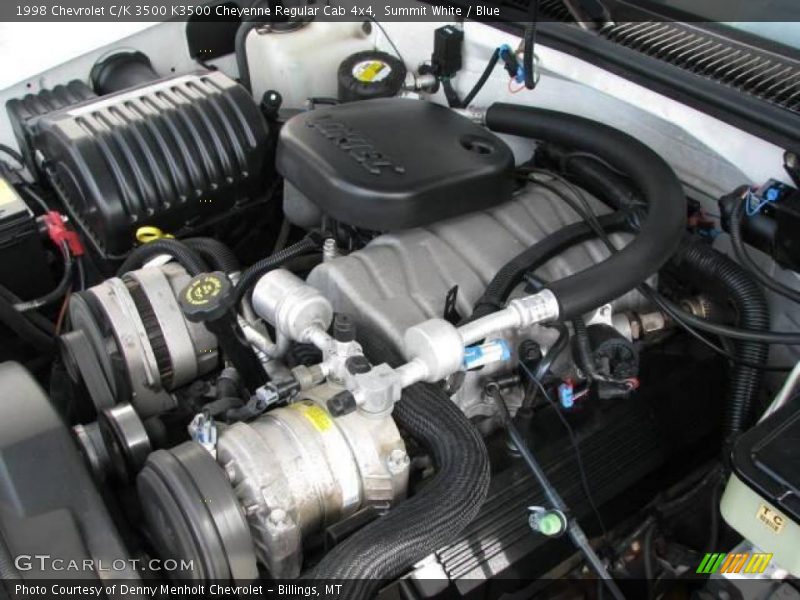 Summit White / Blue 1998 Chevrolet C/K 3500 K3500 Cheyenne Regular Cab 4x4
