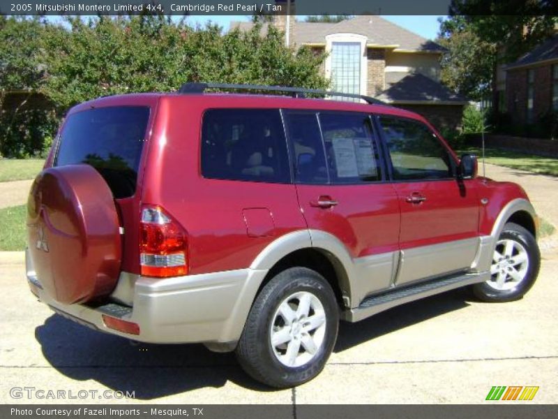 Cambridge Red Pearl / Tan 2005 Mitsubishi Montero Limited 4x4