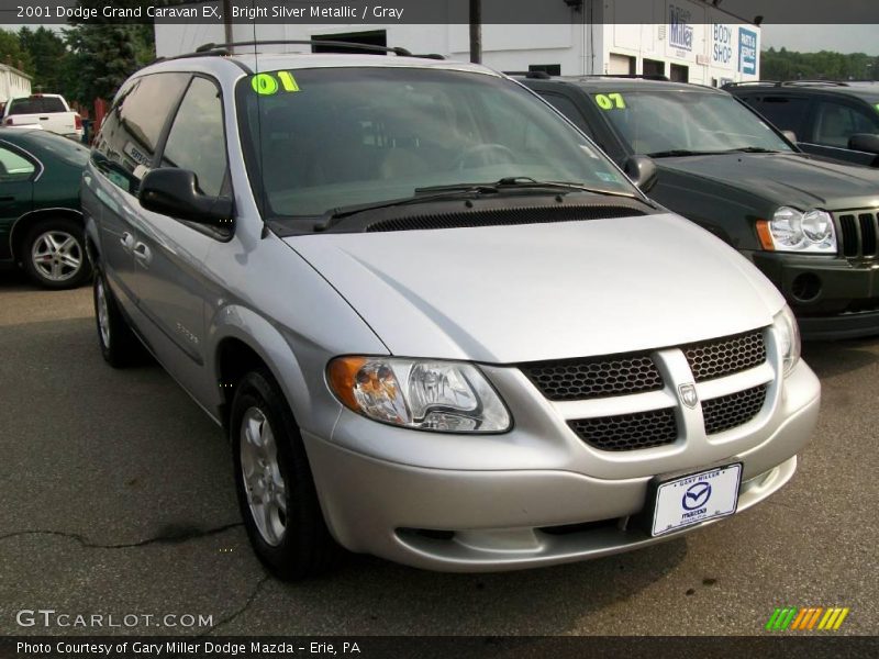 Bright Silver Metallic / Gray 2001 Dodge Grand Caravan EX