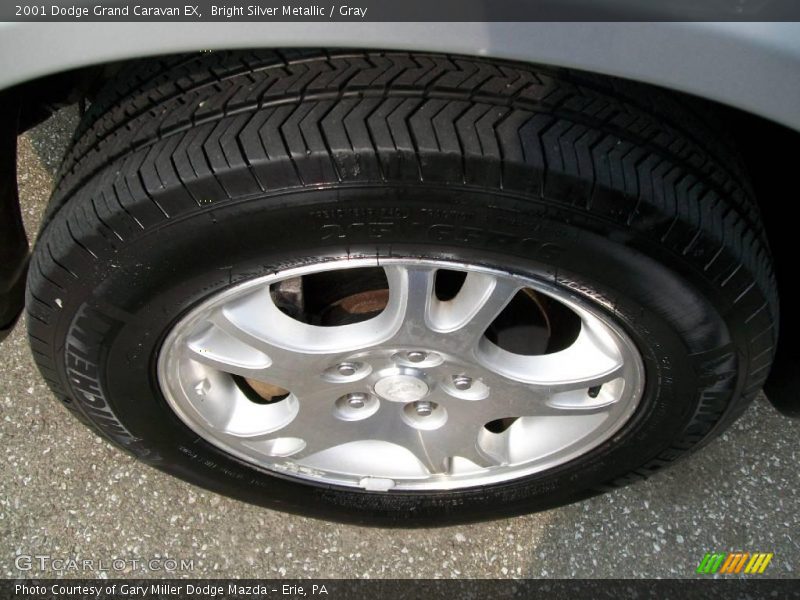 Bright Silver Metallic / Gray 2001 Dodge Grand Caravan EX