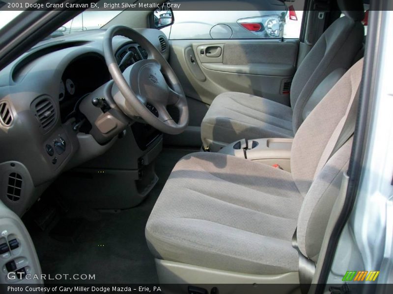 Bright Silver Metallic / Gray 2001 Dodge Grand Caravan EX