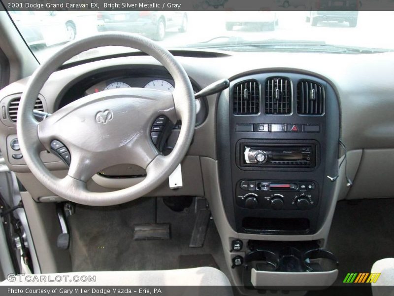 Bright Silver Metallic / Gray 2001 Dodge Grand Caravan EX