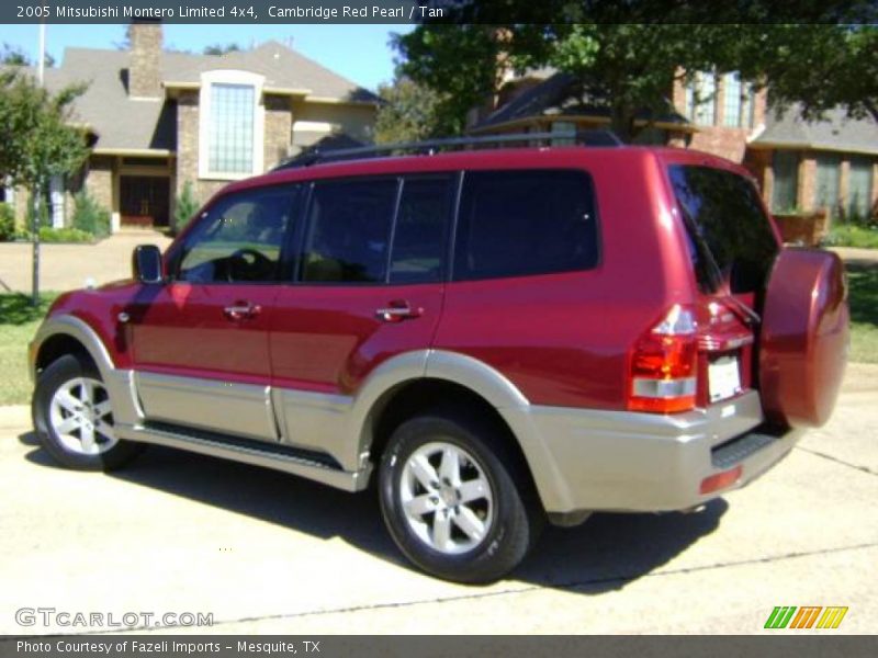 Cambridge Red Pearl / Tan 2005 Mitsubishi Montero Limited 4x4