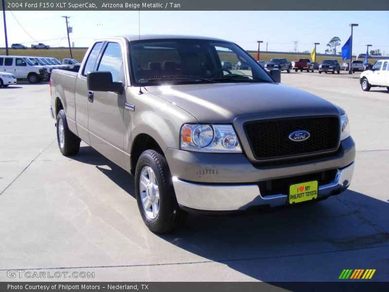 Arizona Beige Metallic / Tan 2004 Ford F150 XLT SuperCab