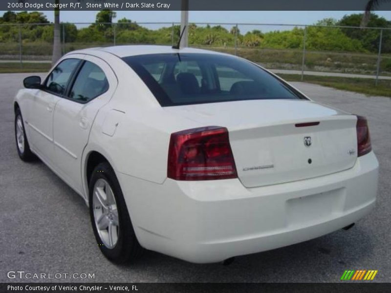 Stone White / Dark Slate Gray 2008 Dodge Charger R/T