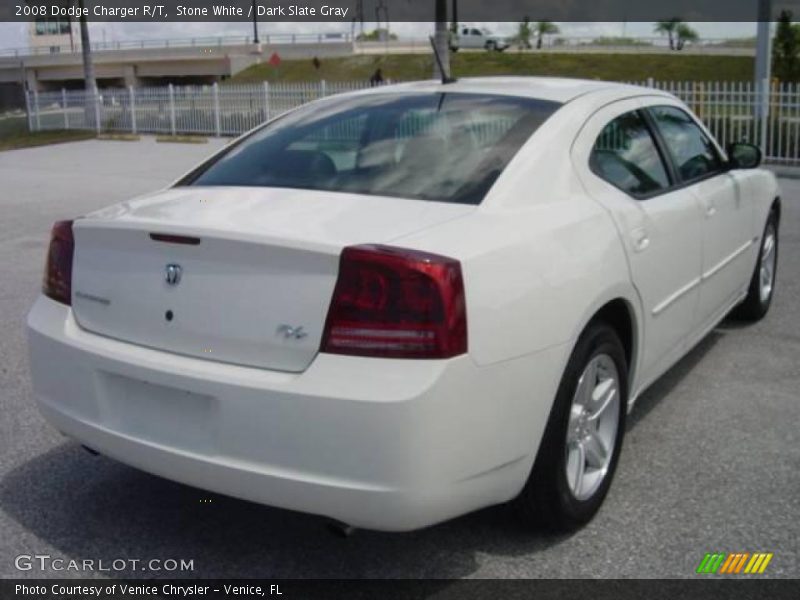 Stone White / Dark Slate Gray 2008 Dodge Charger R/T