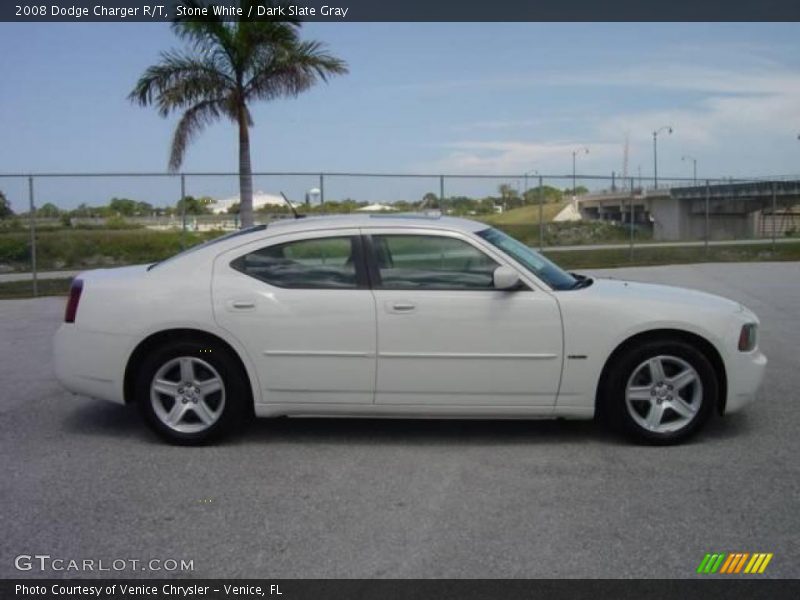 Stone White / Dark Slate Gray 2008 Dodge Charger R/T