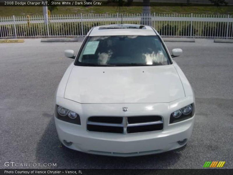 Stone White / Dark Slate Gray 2008 Dodge Charger R/T