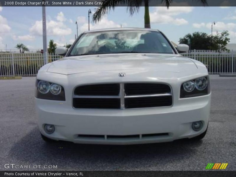 Stone White / Dark Slate Gray 2008 Dodge Charger R/T