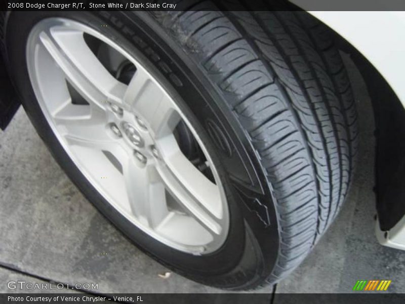 Stone White / Dark Slate Gray 2008 Dodge Charger R/T