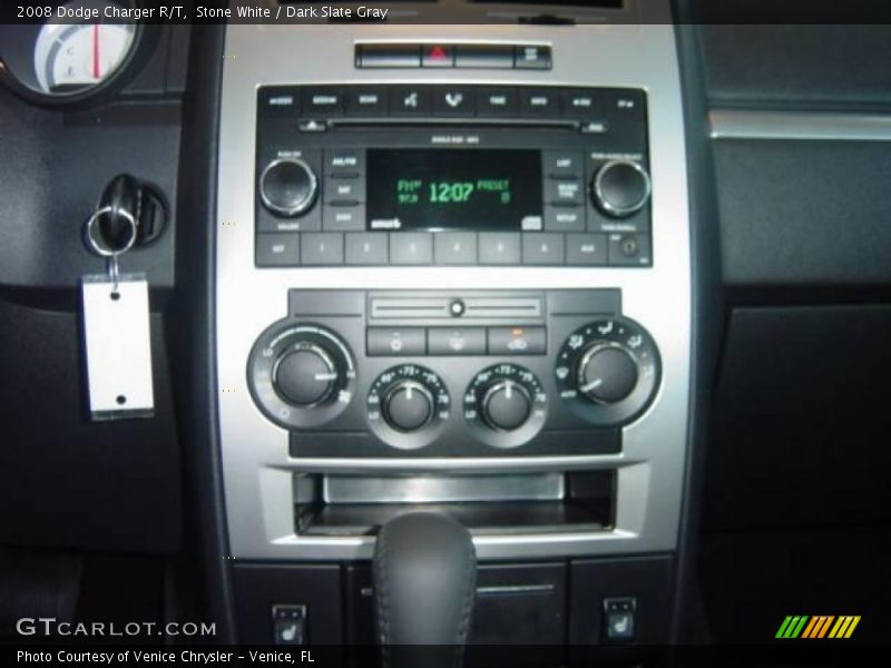 Stone White / Dark Slate Gray 2008 Dodge Charger R/T
