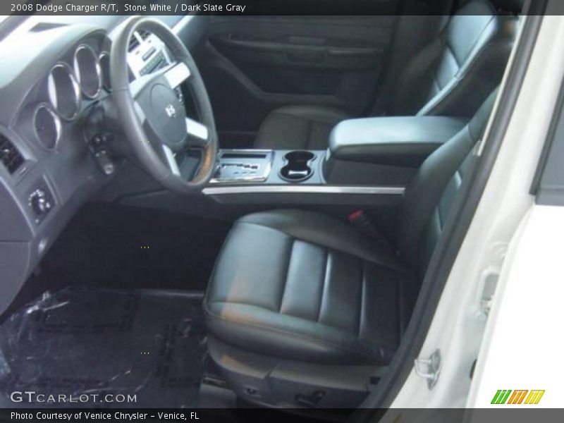 Stone White / Dark Slate Gray 2008 Dodge Charger R/T