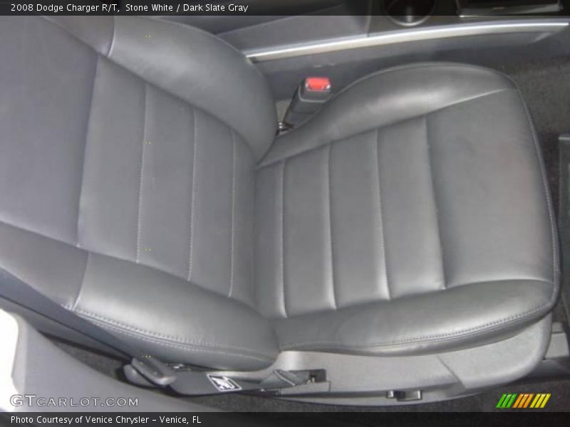 Stone White / Dark Slate Gray 2008 Dodge Charger R/T