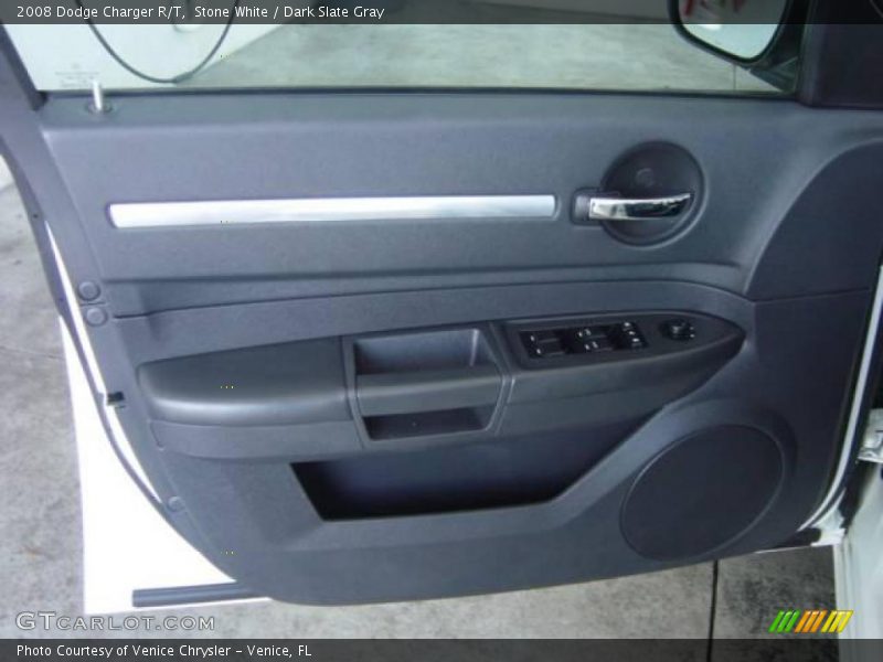 Stone White / Dark Slate Gray 2008 Dodge Charger R/T