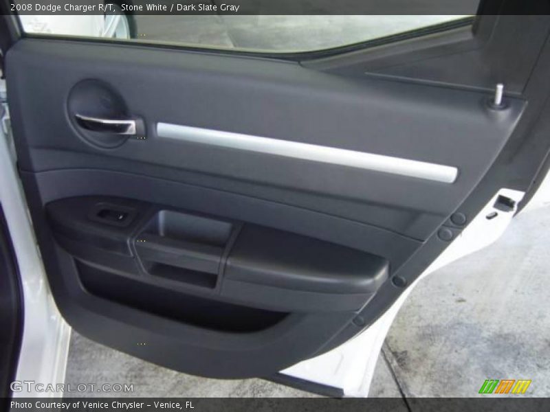 Stone White / Dark Slate Gray 2008 Dodge Charger R/T