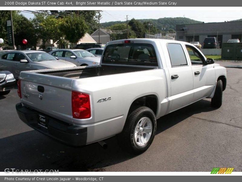 Bright Silver Metallic / Dark Slate Gray/Medium Slate Gray 2008 Dodge Dakota ST Crew Cab 4x4