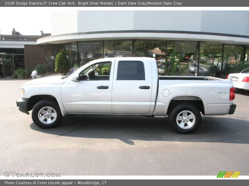 Bright Silver Metallic / Dark Slate Gray/Medium Slate Gray 2008 Dodge Dakota ST Crew Cab 4x4