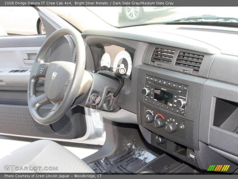 Bright Silver Metallic / Dark Slate Gray/Medium Slate Gray 2008 Dodge Dakota ST Crew Cab 4x4