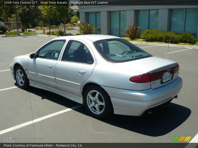 Silver Frost Metallic / Midnight Blue SVT Leather 1998 Ford Contour SVT