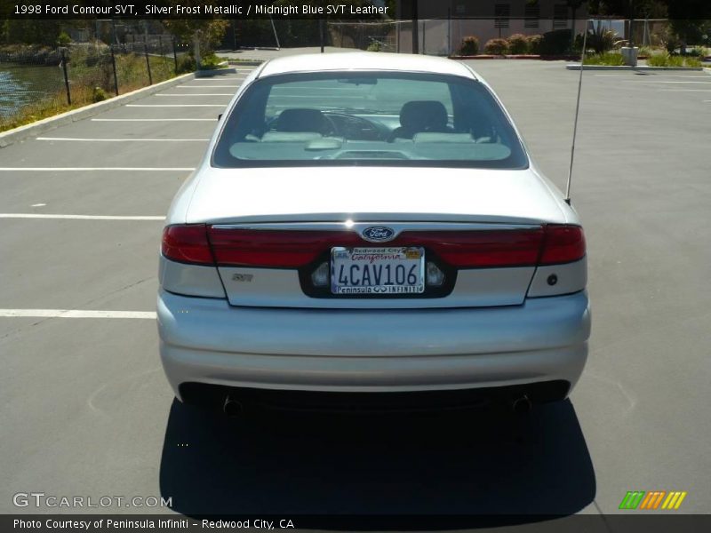 Silver Frost Metallic / Midnight Blue SVT Leather 1998 Ford Contour SVT
