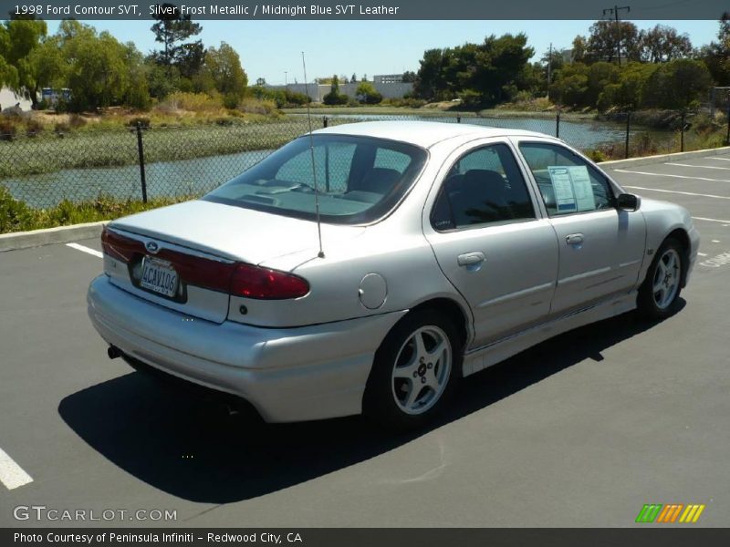Silver Frost Metallic / Midnight Blue SVT Leather 1998 Ford Contour SVT