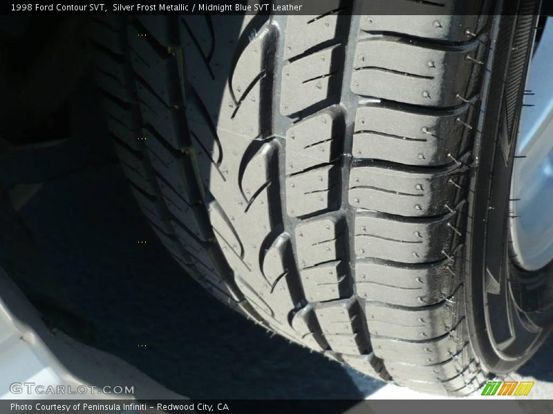 Silver Frost Metallic / Midnight Blue SVT Leather 1998 Ford Contour SVT